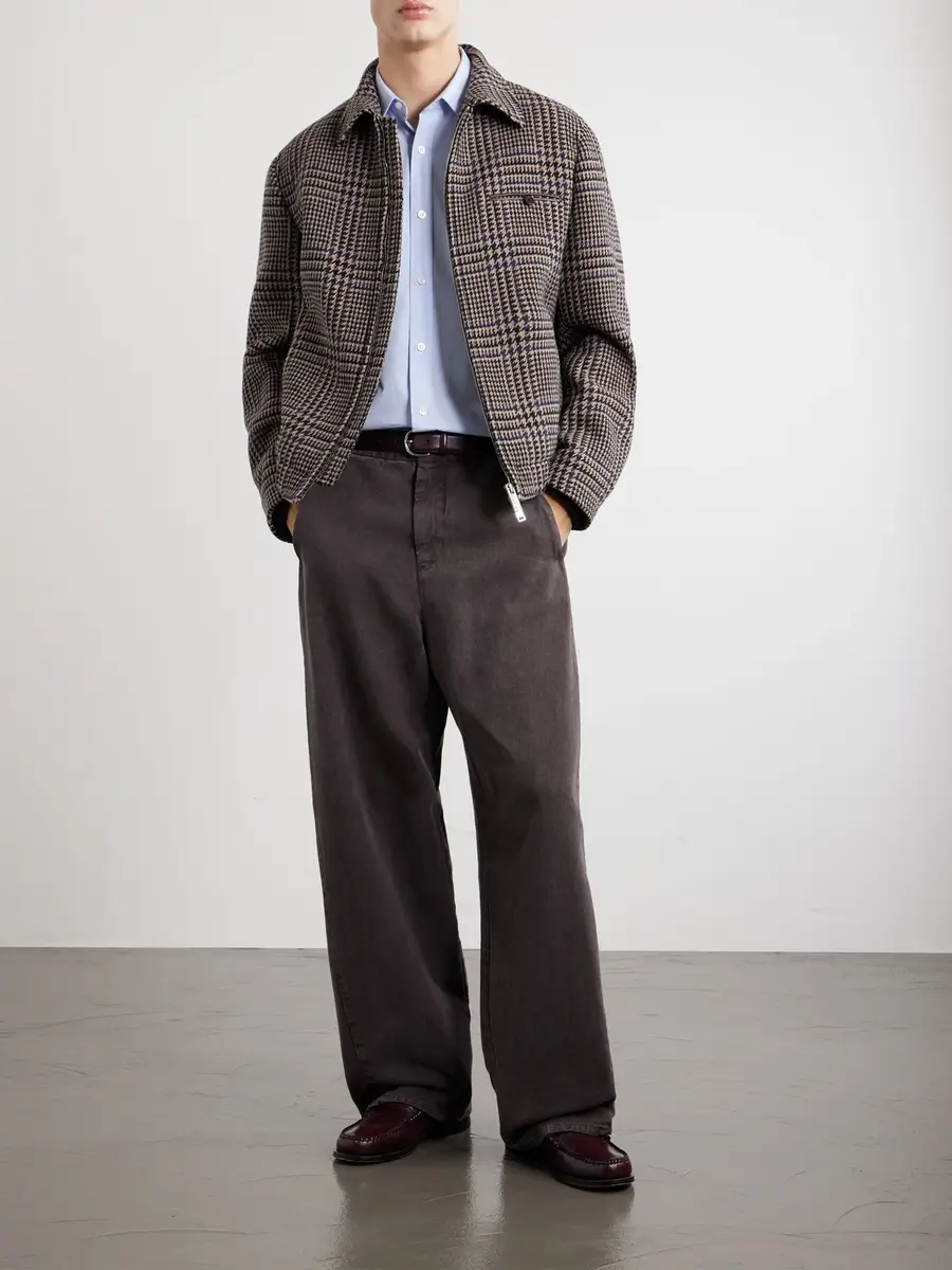 Slowear Montedoro Il Primo Checked Stretch-Wool Blouson Jacket - Men | Thumbnail 2 Slowear Montedoro Il Primo Checked Stretch-Wool Blouson Jacket - Men | Thumbnail 2