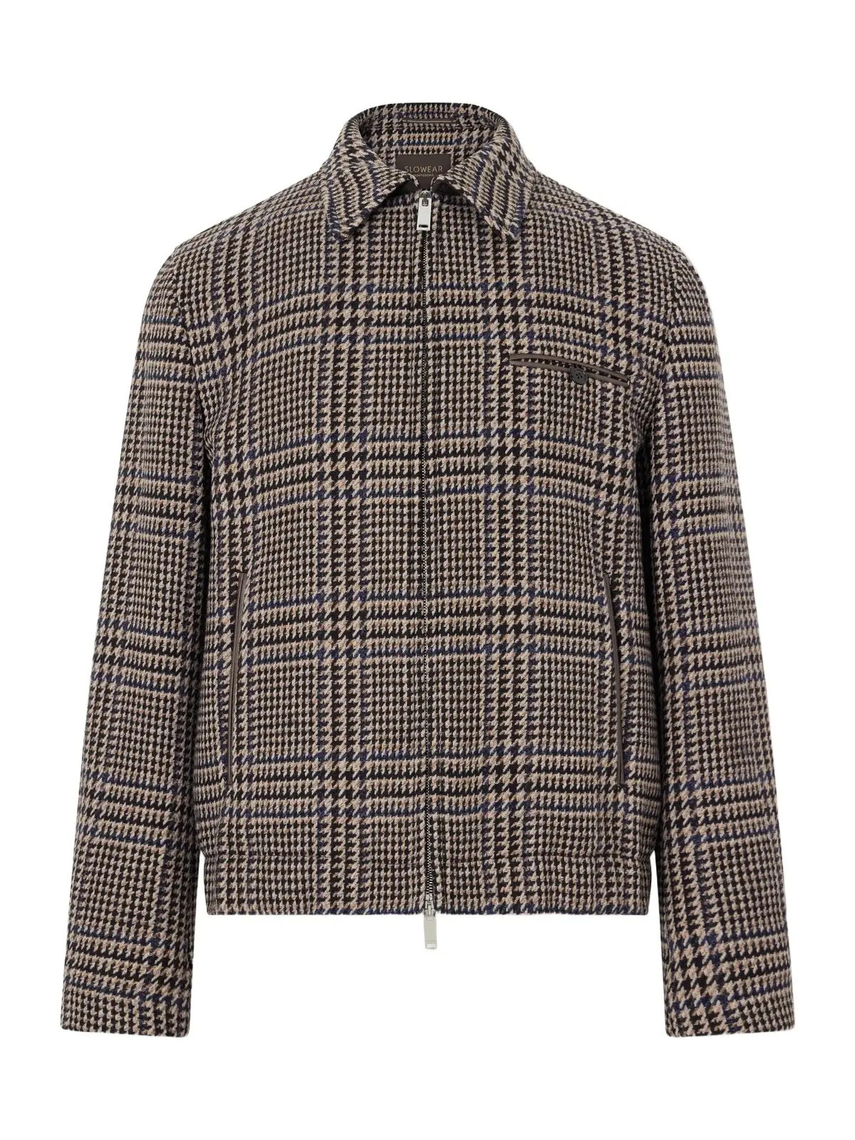 Montedoro Il Primo Checked Stretch-Wool Blouson Jacket - Men Montedoro Il Primo Checked Stretch-Wool Blouson Jacket - Men