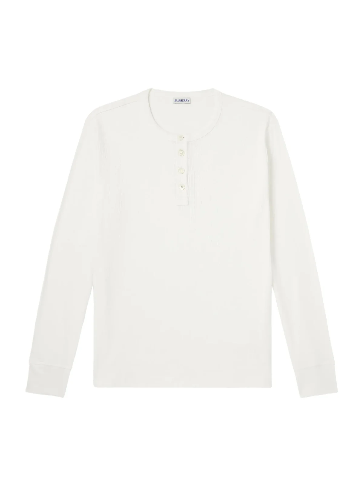 Burberry Logo-Embroidered Ribbed Cotton-Blend Jersey T-Shirt - Men