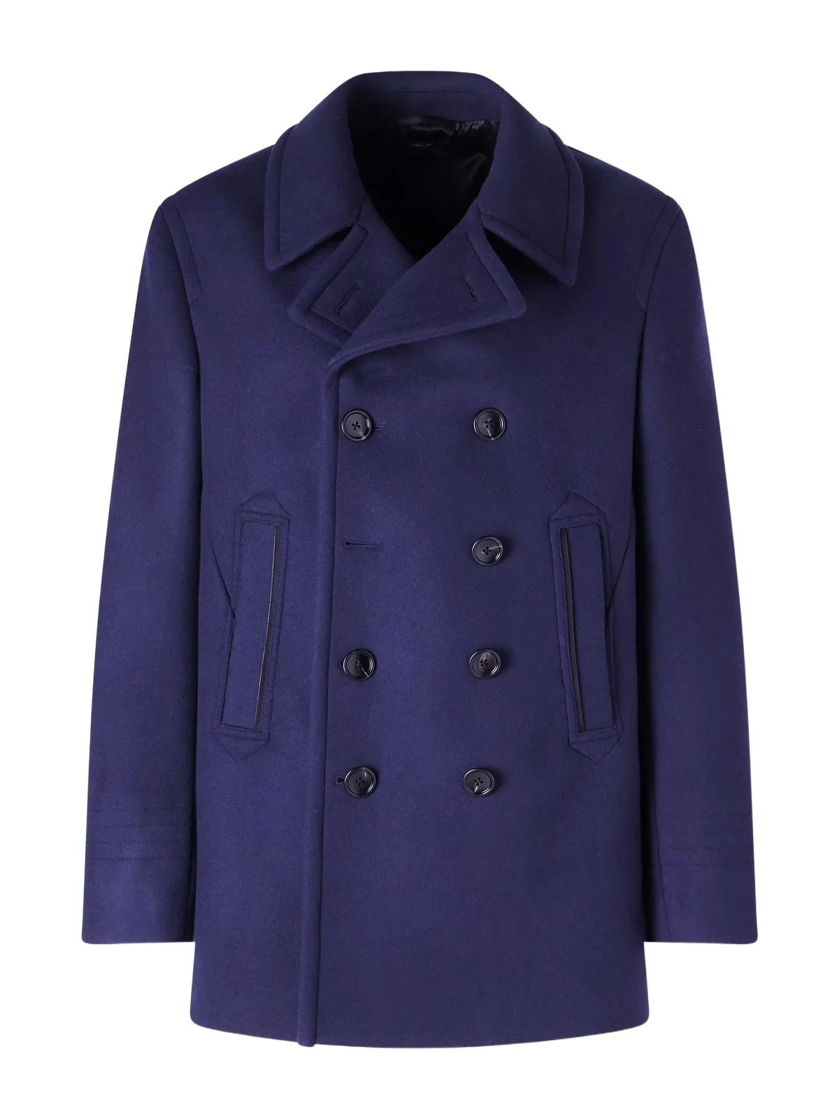 Double-Breasted Wool Coat - Men Double-Breasted Wool Coat - Men