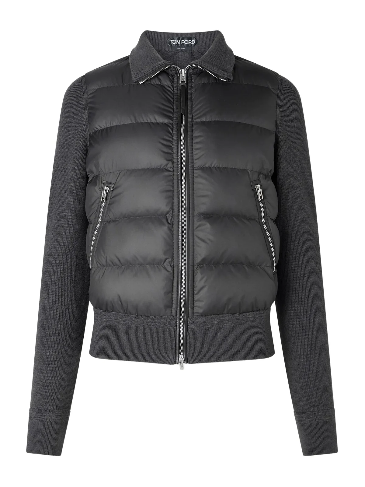 Slim-Fit Leather-Trimmed Quilted Shell and Wool Down Jacket - Men Slim-Fit Leather-Trimmed Quilted Shell and Wool Down Jacket - Men
