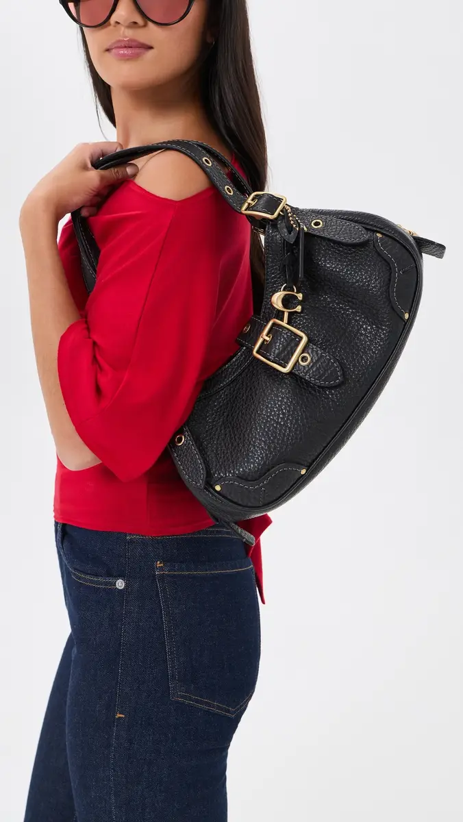 Coach Textured Pebble Leather Drifter Shoulder Bag 31 | Thumbnail 3