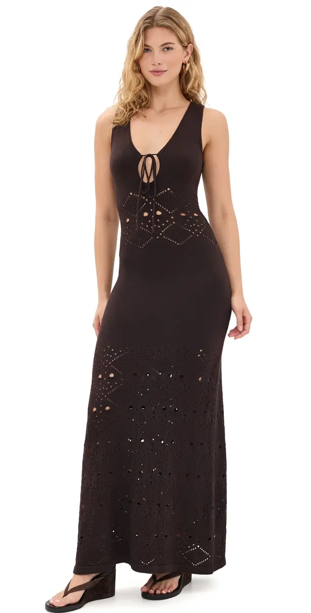 SEVEN WONDERS ilah Maxi Dress Chocolate | Image 1 SEVEN WONDERS ilah Maxi Dress Chocolate | Image 1