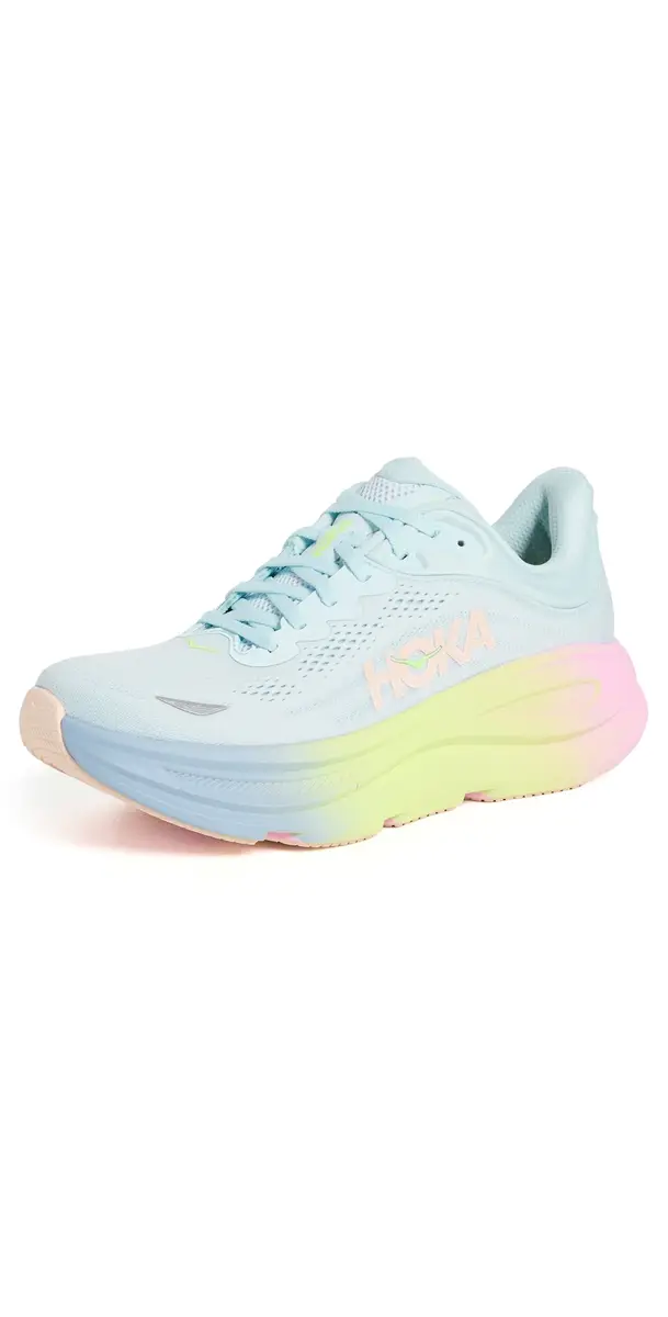 Hoka Bondi 9 Sneakers Glimmering Blue/Overcast 7 | Image 1 Hoka Bondi 9 Sneakers Glimmering Blue/Overcast 7 | Image 1
