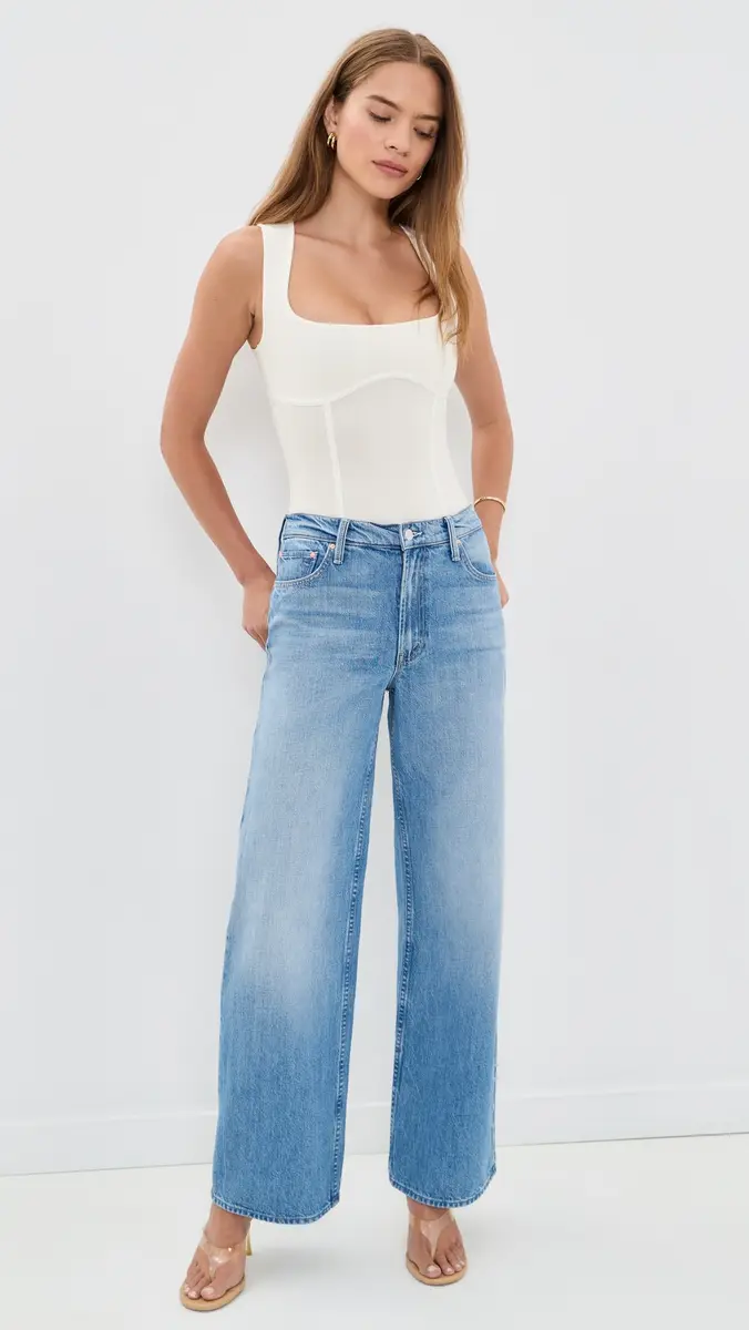 Fleur du Mal Cotton Scoop Neck Thong Bodysuit | Thumbnail 5