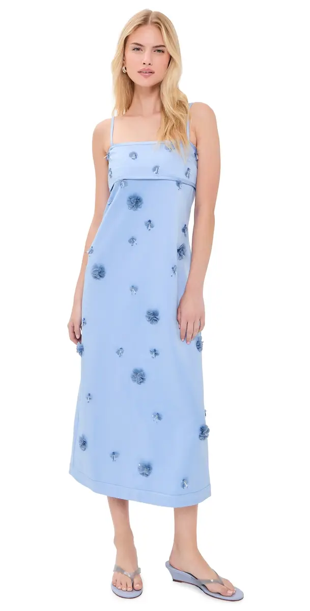 Couper inley Embellished Maxi Dress Cornflower | Image 1 Couper inley Embellished Maxi Dress Cornflower | Image 1