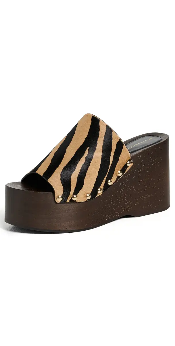 Stuart Weitzman Kate Clog Slide Sandals New Cml/Shdw | Image 1 Stuart Weitzman Kate Clog Slide Sandals New Cml/Shdw | Image 1