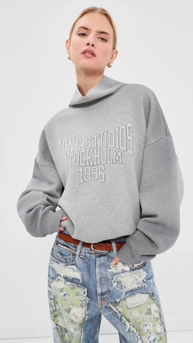 Acne Studios Funnel Neck Sweatshirt | Thumbnail 2 Acne Studios Funnel Neck Sweatshirt | Thumbnail 2