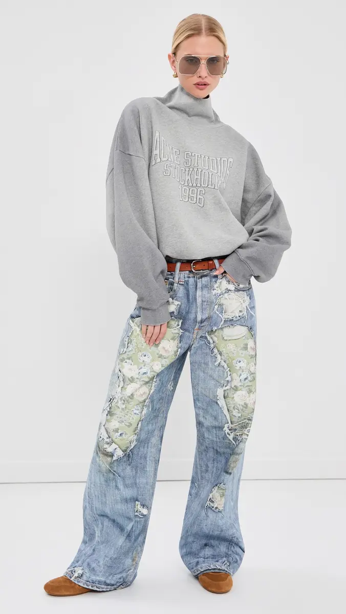 Acne Studios Funnel Neck Sweatshirt | Thumbnail 5 Acne Studios Funnel Neck Sweatshirt | Thumbnail 5