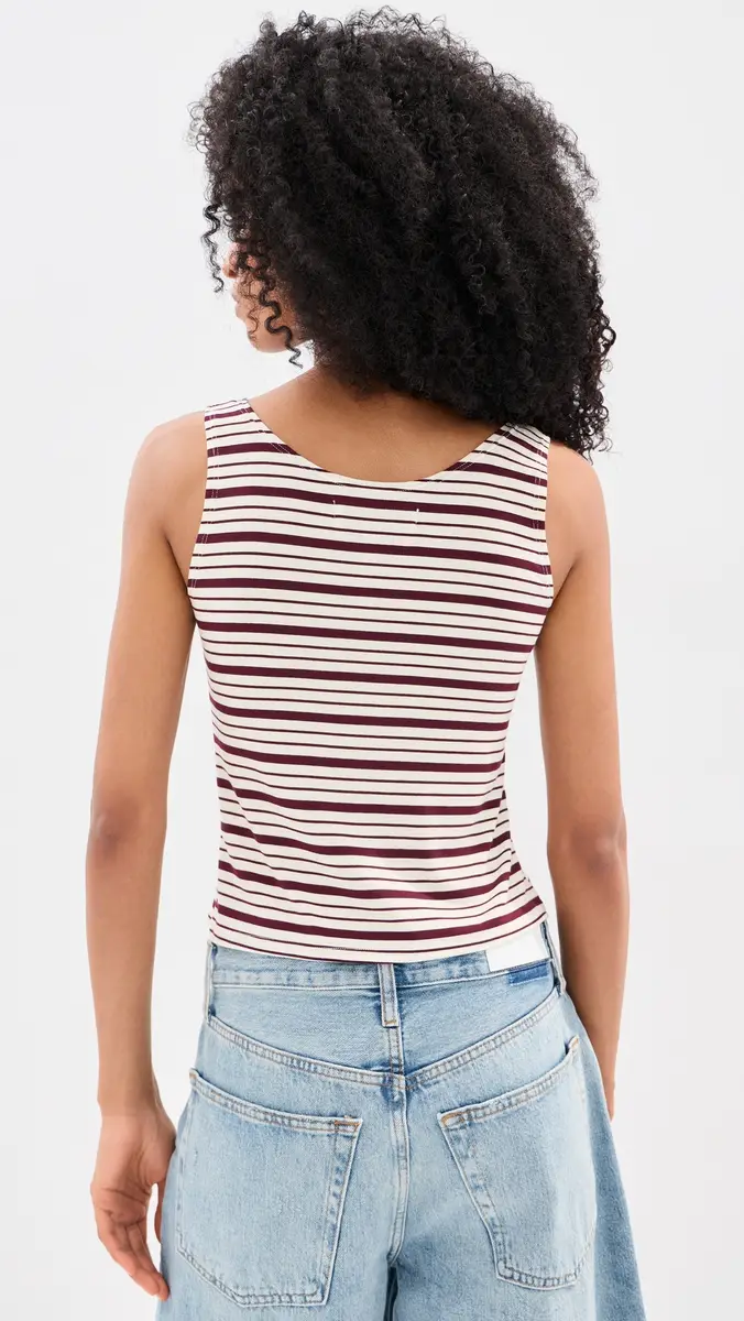 LE BOP Louise Cropped Stripe Tank | Thumbnail 3 LE BOP Louise Cropped Stripe Tank | Thumbnail 3