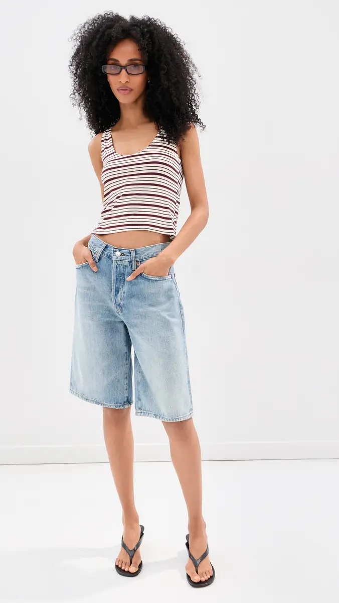 LE BOP Louise Cropped Stripe Tank | Thumbnail 5 LE BOP Louise Cropped Stripe Tank | Thumbnail 5