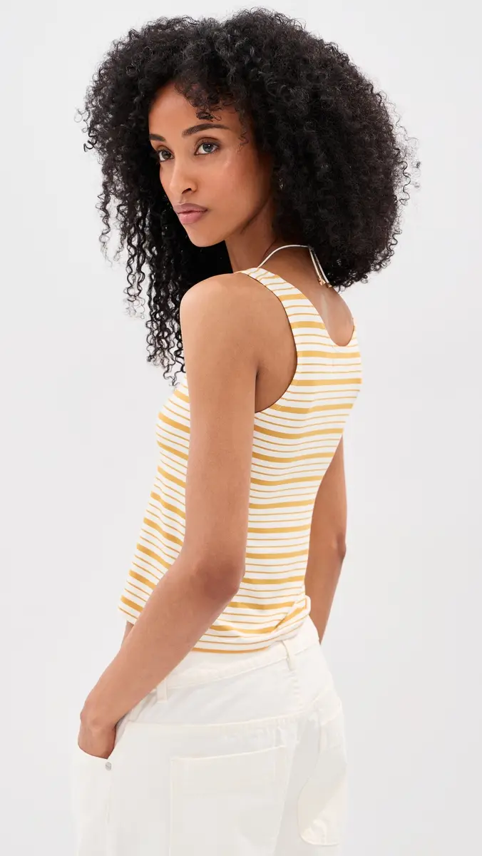 LE BOP Louise Cropped Stripe Tank | Thumbnail 3 LE BOP Louise Cropped Stripe Tank | Thumbnail 3