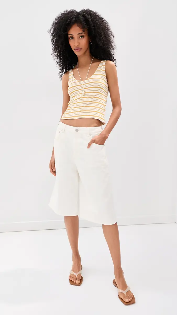 LE BOP Louise Cropped Stripe Tank | Thumbnail 5 LE BOP Louise Cropped Stripe Tank | Thumbnail 5