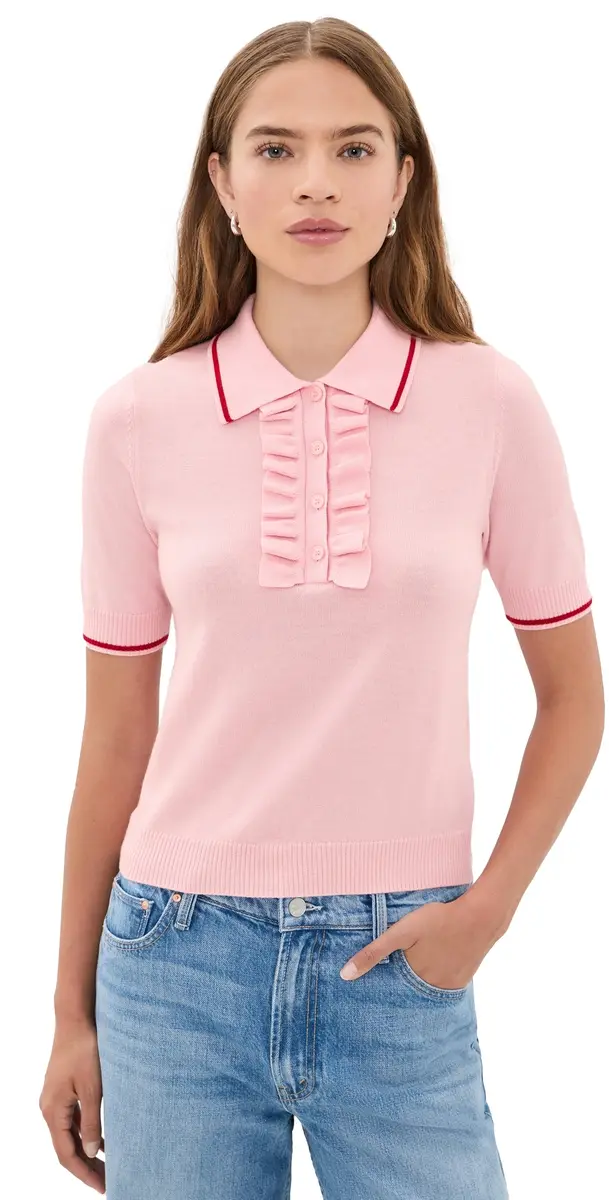 Mother The Ruffle Raquette Polo | Image 1 Mother The Ruffle Raquette Polo | Image 1