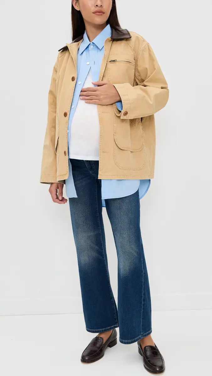 DL1961 Karmine Refined Wide Leg High Rise Maternity Jeans | Thumbnail 5 DL1961 Karmine Refined Wide Leg High Rise Maternity Jeans | Thumbnail 5