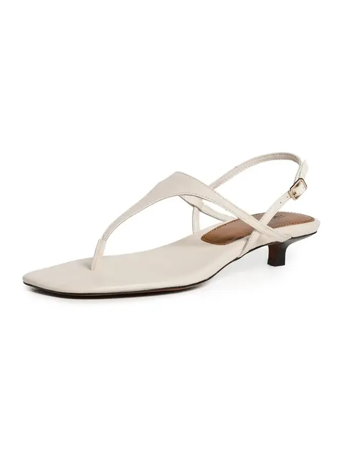 The Chiara Kitten Heel Slingback Sandals