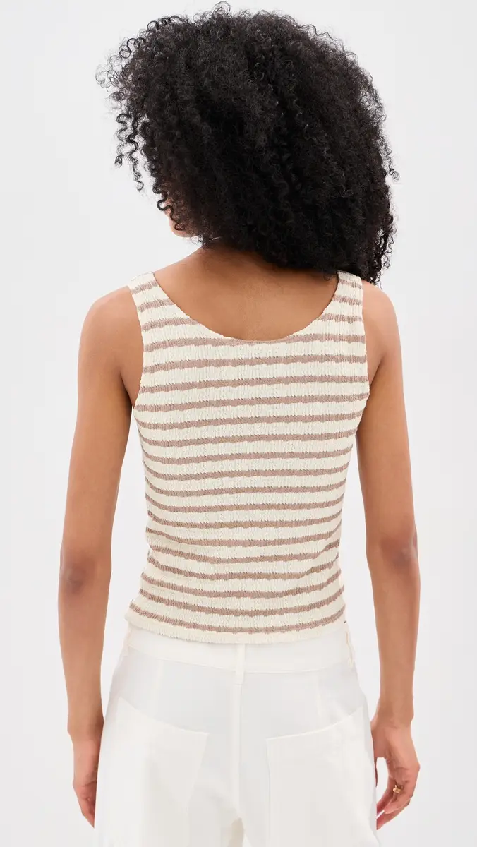 LE BOP Louise Cropped Stripe Tank Top | Thumbnail 3 LE BOP Louise Cropped Stripe Tank Top | Thumbnail 3