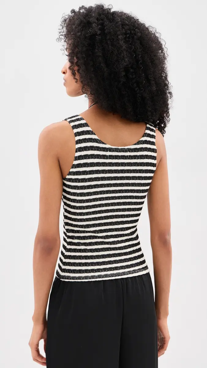 LE BOP Louise Cropped Stripe Tank Top | Thumbnail 3 LE BOP Louise Cropped Stripe Tank Top | Thumbnail 3