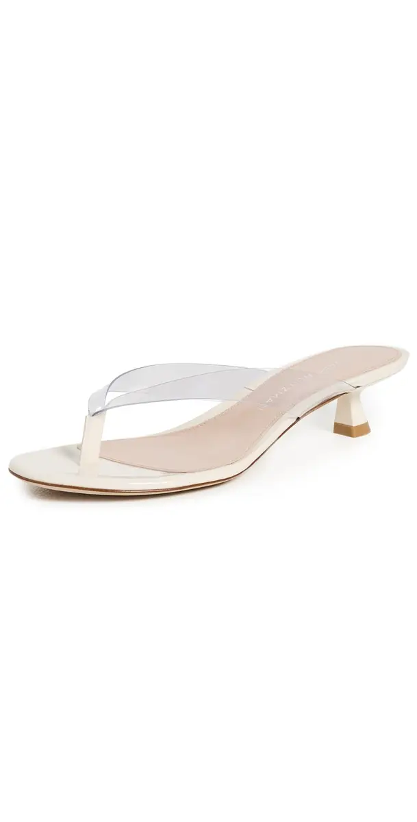 Stuart Weitzman Rio Sleek Sandals Clear/Cream | Image 1 Stuart Weitzman Rio Sleek Sandals Clear/Cream | Image 1