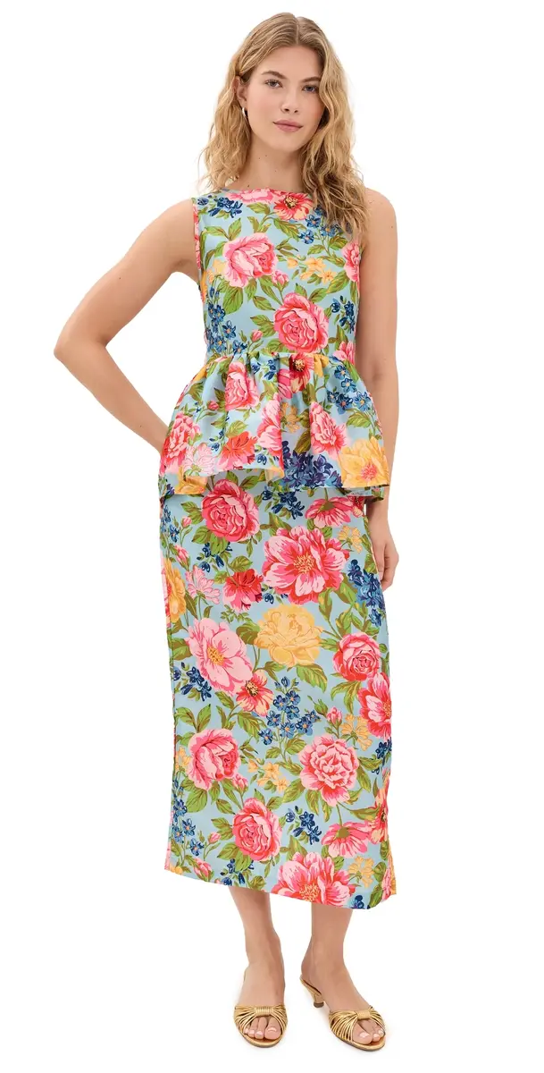 La Maregold Lillian Midi Dress ky Garden ymphony | Image 1 La Maregold Lillian Midi Dress ky Garden ymphony | Image 1