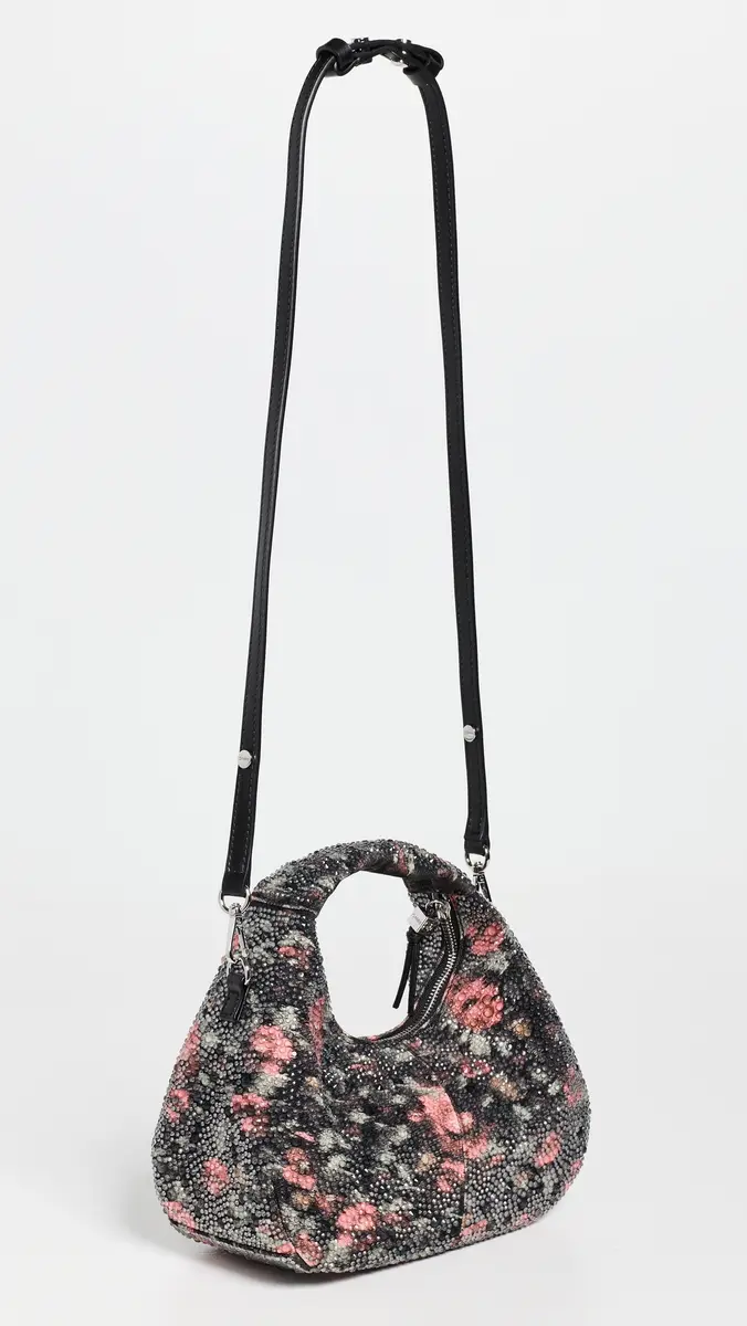 Ganni Flowers Mini Hobo Bag | Thumbnail 4