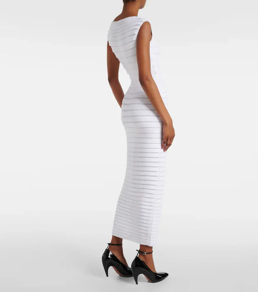 Alaïa Alaïa Pleated midi dress | Thumbnail 3