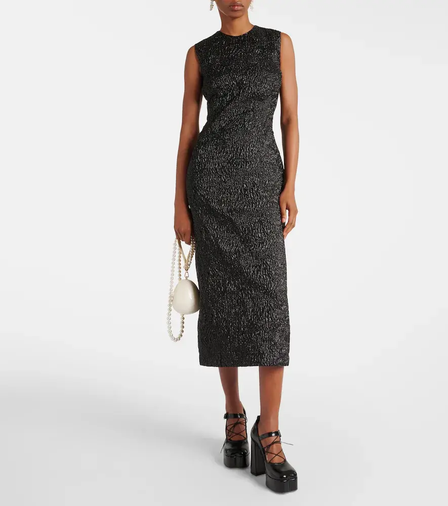 Simone Rocha Cloqué midi dress | Thumbnail 6 Simone Rocha Cloqué midi dress | Thumbnail 6