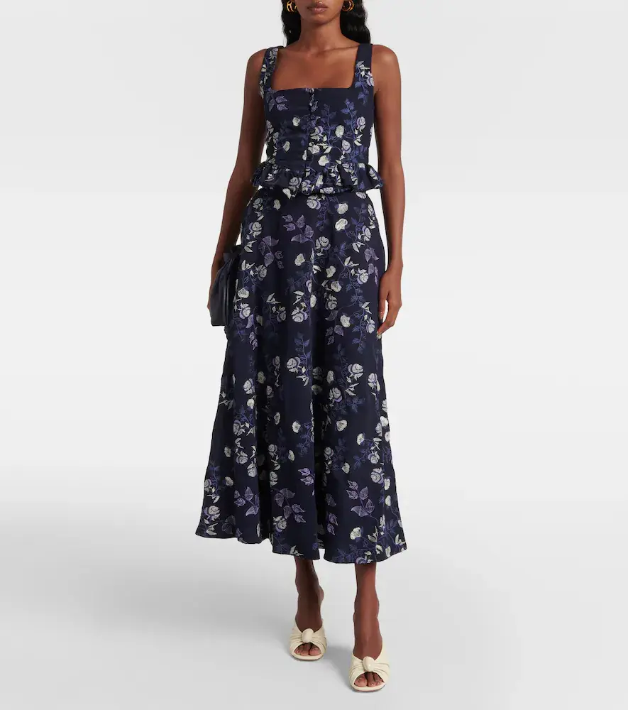 Agua by Agua Bendita Bergamot floral maxi skirt | Thumbnail 5
