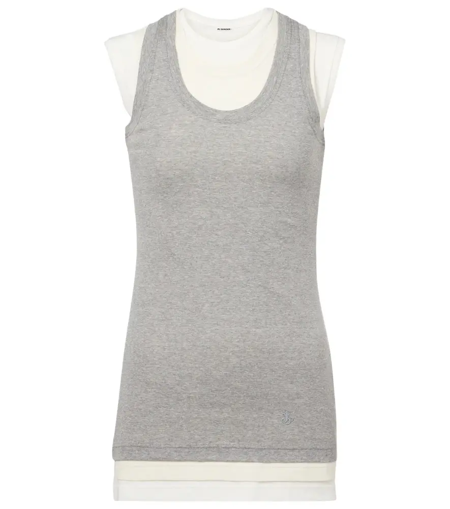 Jil Sander Set of 3 cotton tank tops