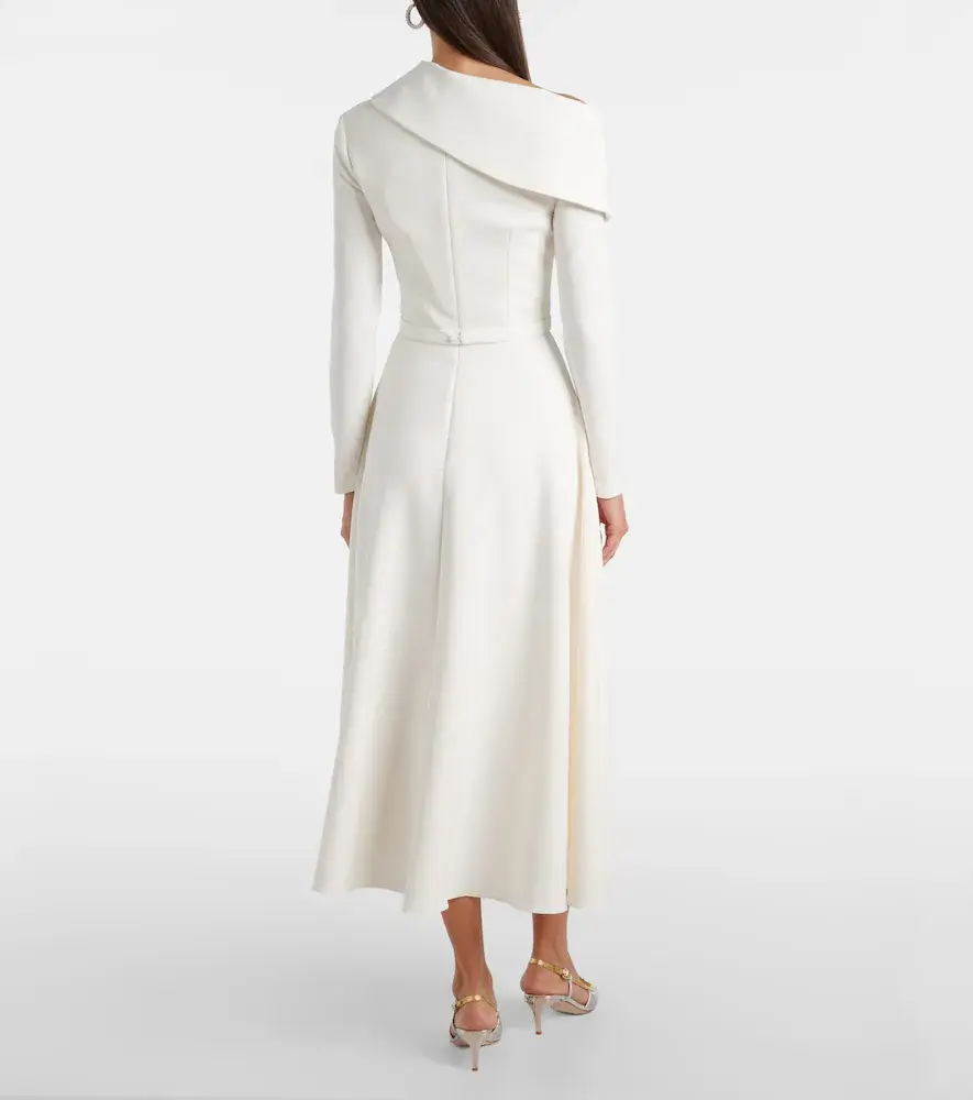Safiyaa Odelle asymmetric midi dress | Thumbnail 6 Safiyaa Odelle asymmetric midi dress | Thumbnail 6