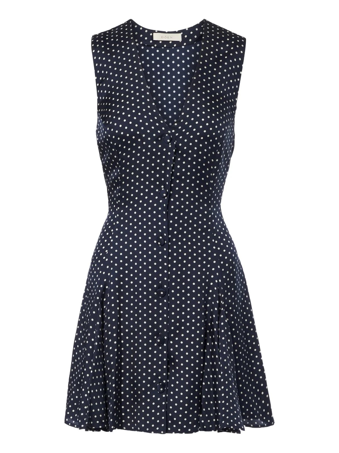 Aubrey polka dot silk-blend minidress