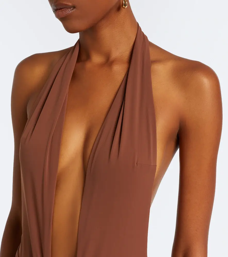 Christopher Esber Pierced Orbit halterneck jersey minidress | Thumbnail 2 Christopher Esber Pierced Orbit halterneck jersey minidress | Thumbnail 2