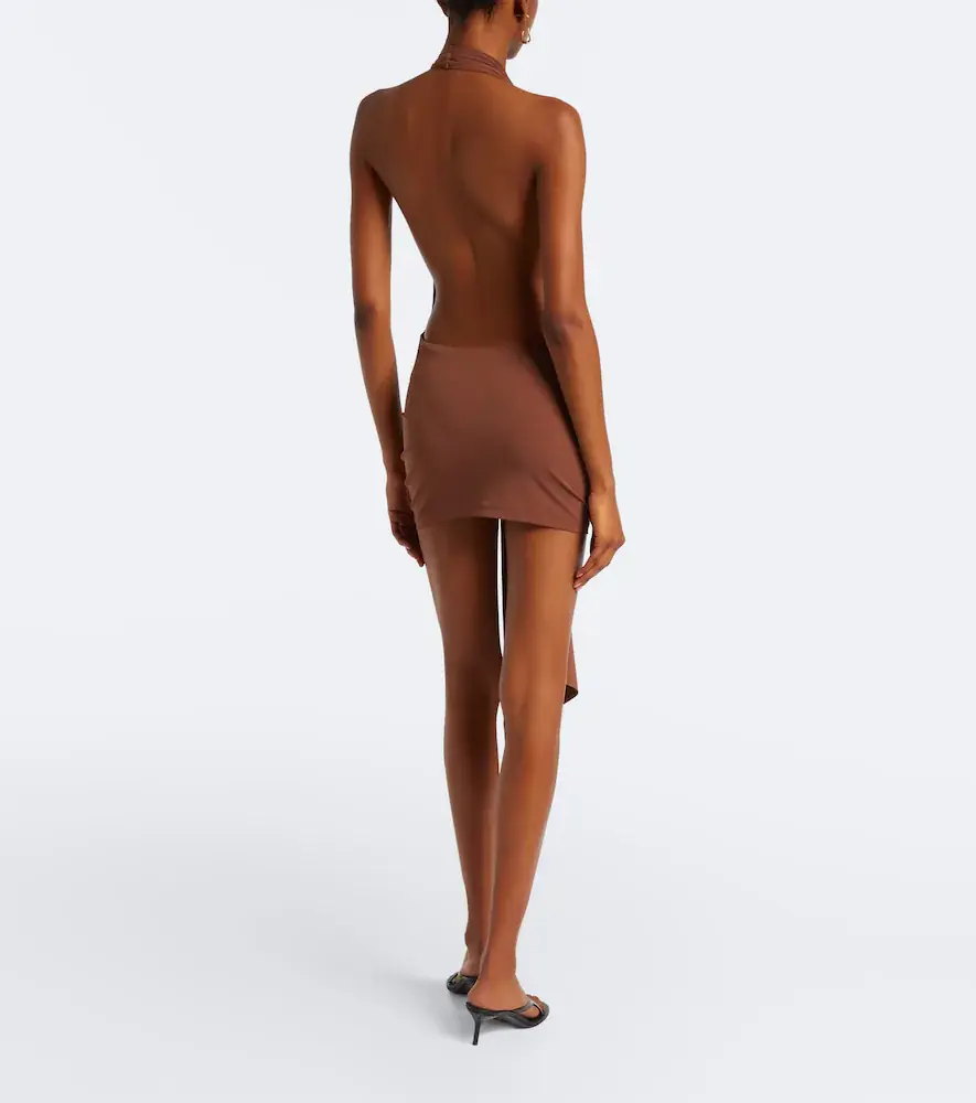Christopher Esber Pierced Orbit halterneck jersey minidress | Thumbnail 3 Christopher Esber Pierced Orbit halterneck jersey minidress | Thumbnail 3