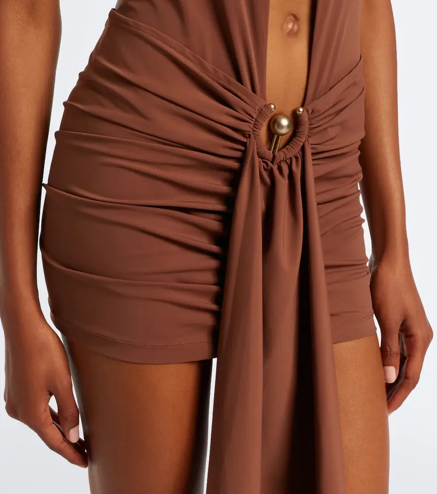 Christopher Esber Pierced Orbit halterneck jersey minidress | Thumbnail 4 Christopher Esber Pierced Orbit halterneck jersey minidress | Thumbnail 4