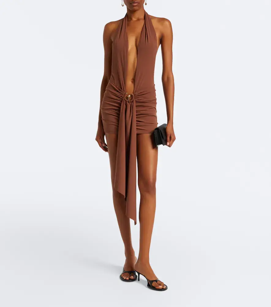 Christopher Esber Pierced Orbit halterneck jersey minidress | Thumbnail 5 Christopher Esber Pierced Orbit halterneck jersey minidress | Thumbnail 5