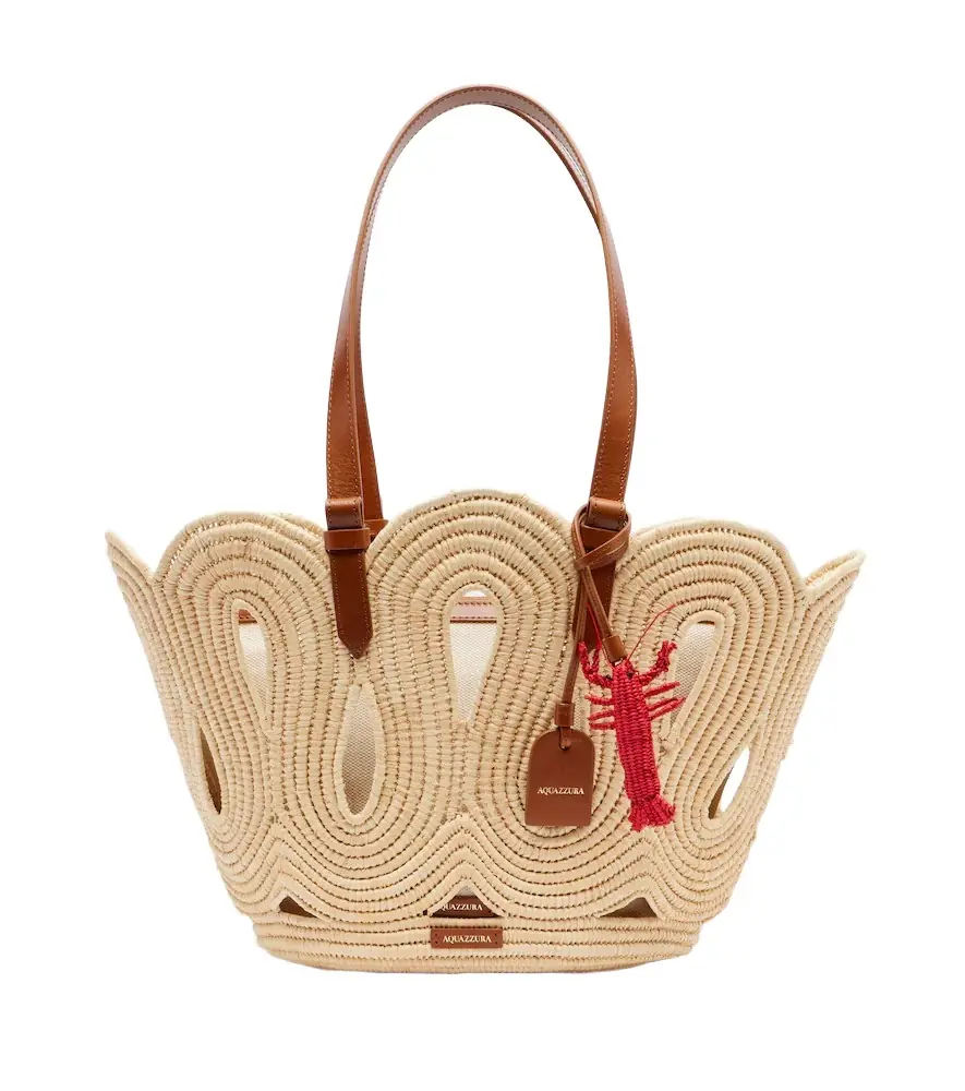 Aquazzura Artiste Medium raffia tote bag | Image 1 Aquazzura Artiste Medium raffia tote bag | Image 1