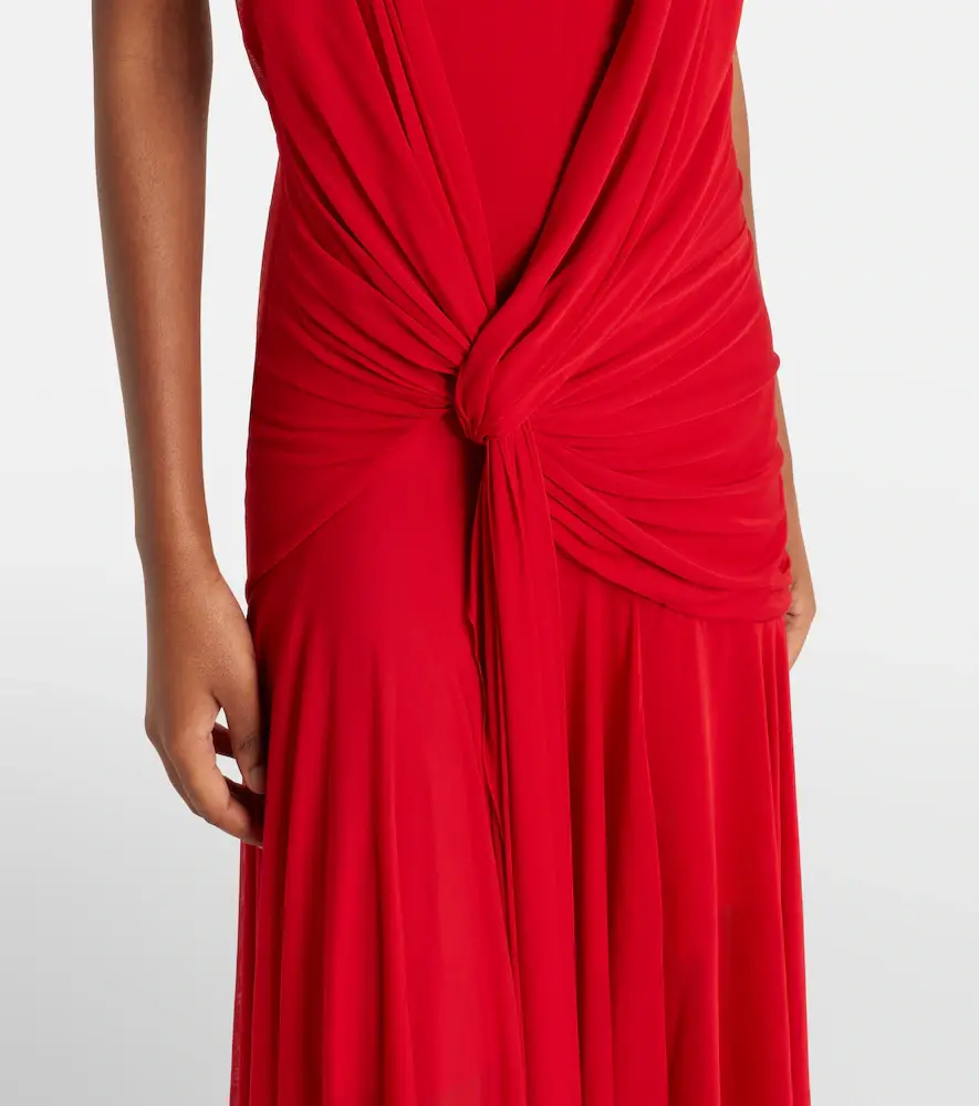 Alexander McQueen Draped halterneck jersey maxi dress | Thumbnail 7