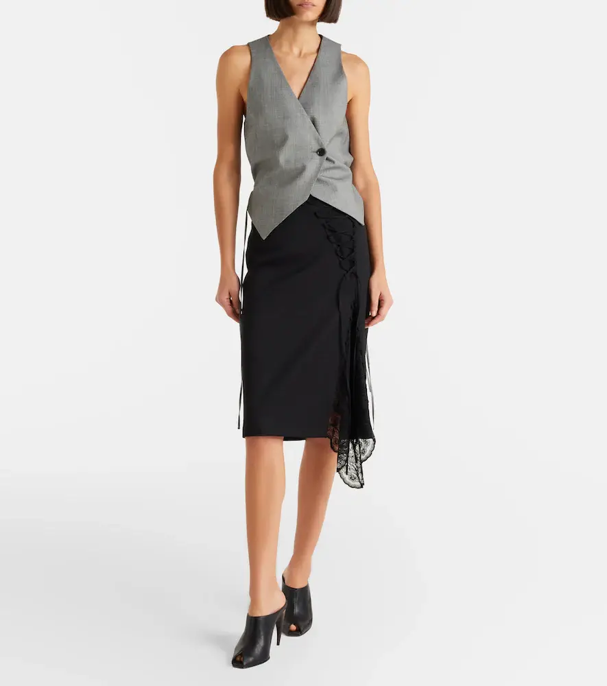 Alexander McQueen Asymmetric wool vest | Thumbnail 5