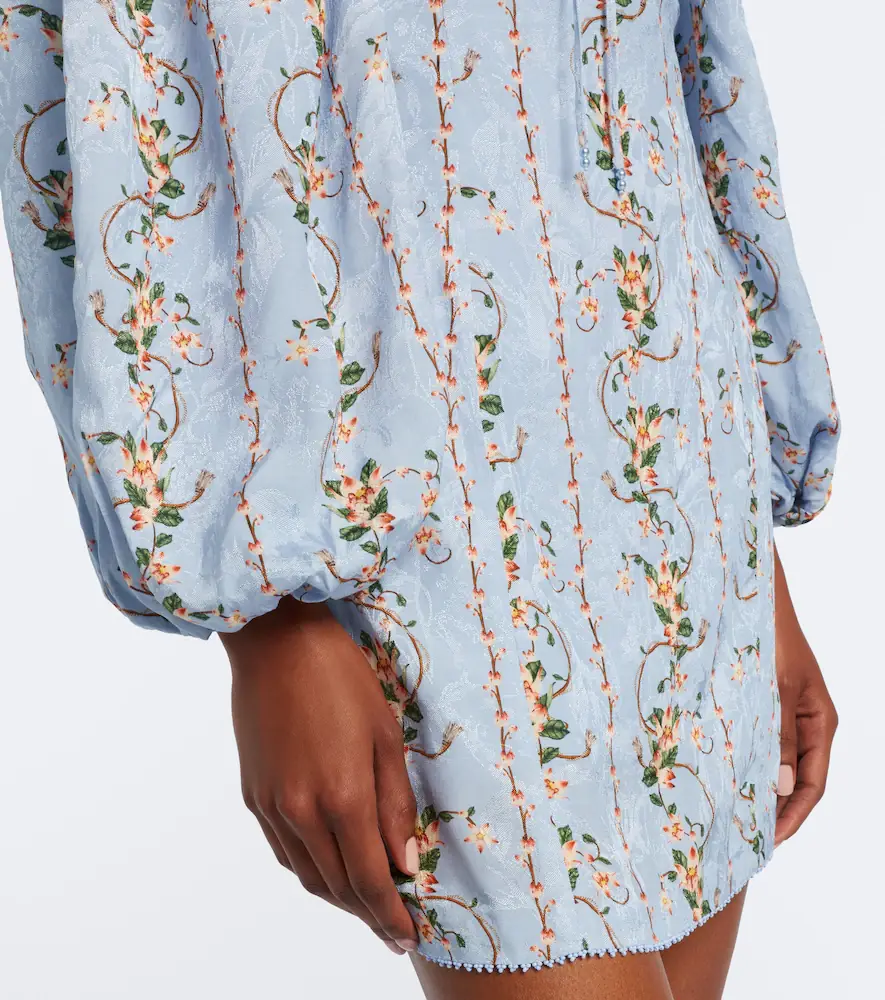 Agua by Agua Bendita Lorena floral puff-sleeve minidress | Thumbnail 3