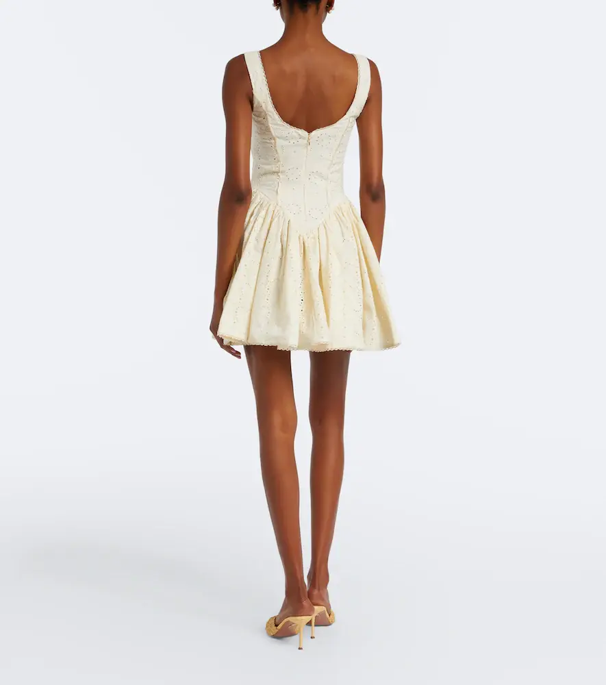 Agua by Agua Bendita Pluma broderie anglaise cotton minidress | Thumbnail 5 Agua by Agua Bendita Pluma broderie anglaise cotton minidress | Thumbnail 5
