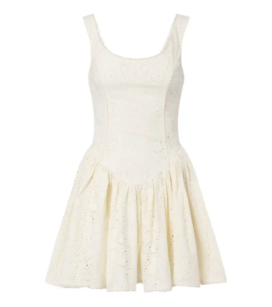 Agua by Agua Bendita Pluma broderie anglaise cotton minidress | Image 1 Agua by Agua Bendita Pluma broderie anglaise cotton minidress | Image 1