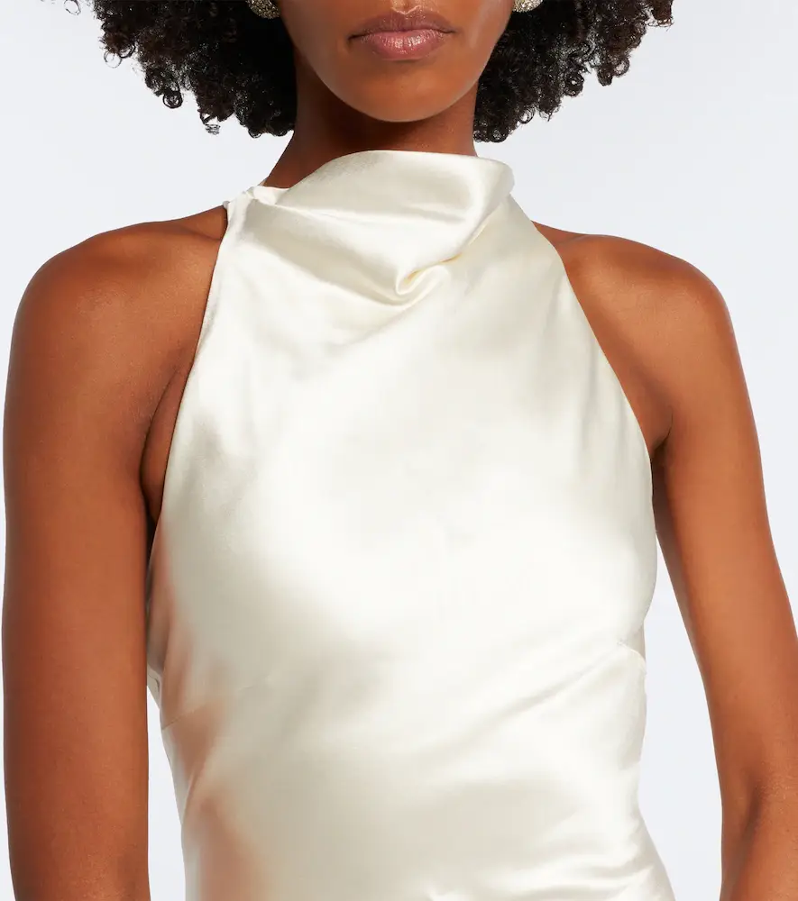 Danielle Frankel Bridal Stella wool and silk gown | Thumbnail 2