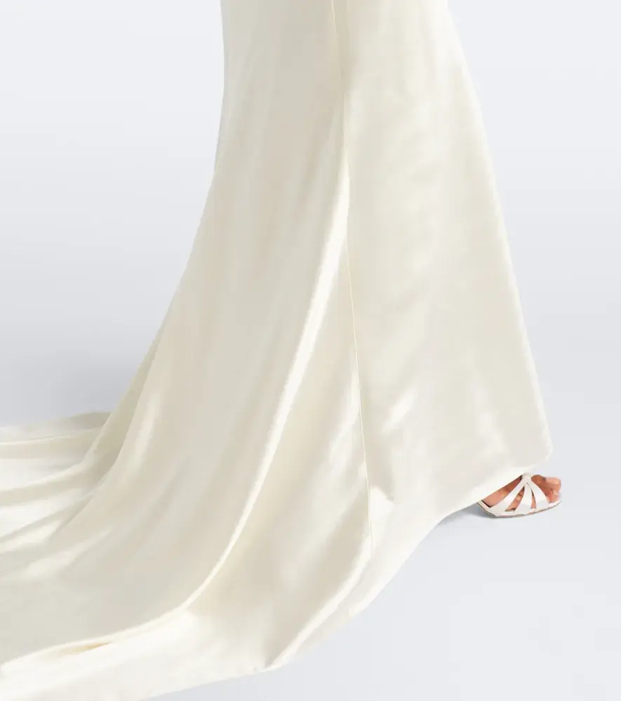 Danielle Frankel Bridal Stella wool and silk gown | Thumbnail 5