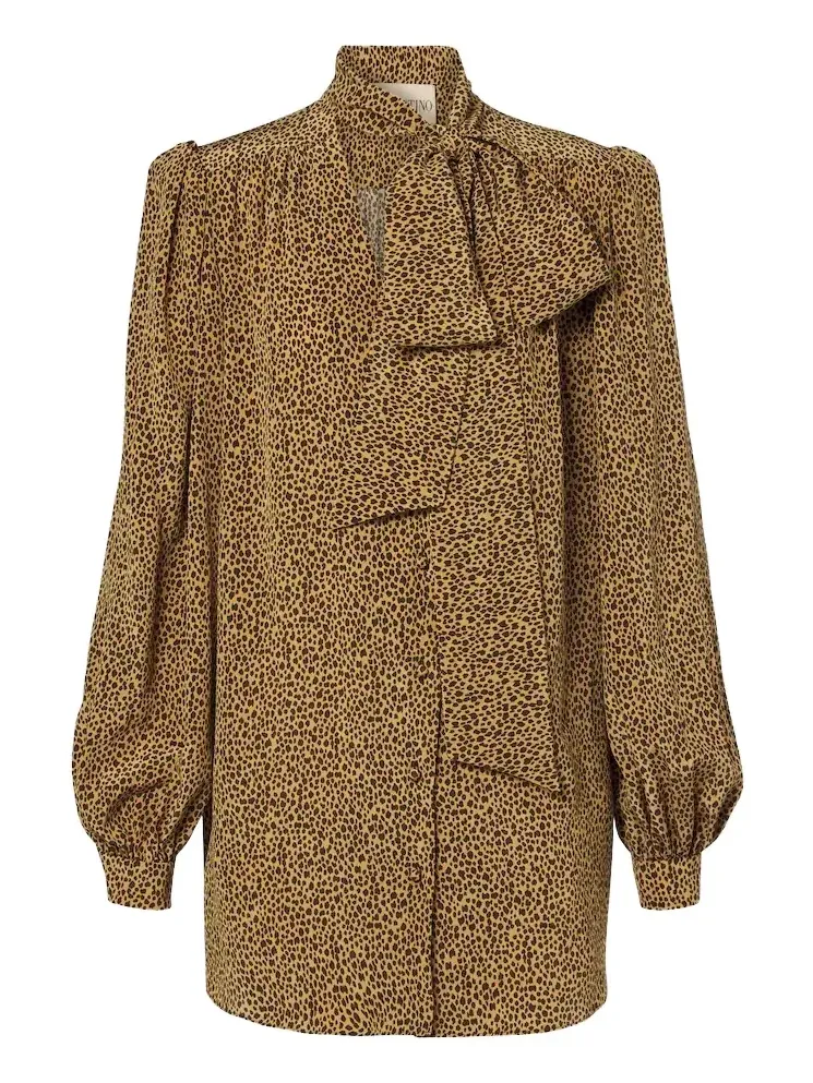 Leopard print silk blouse Leopard print silk blouse