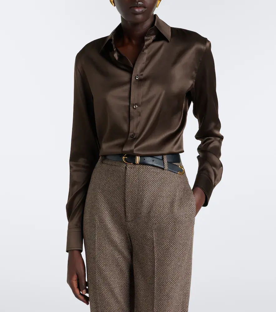 Ralph Lauren Collection Silk-blend satin shirt | Thumbnail 2 Ralph Lauren Collection Silk-blend satin shirt | Thumbnail 2