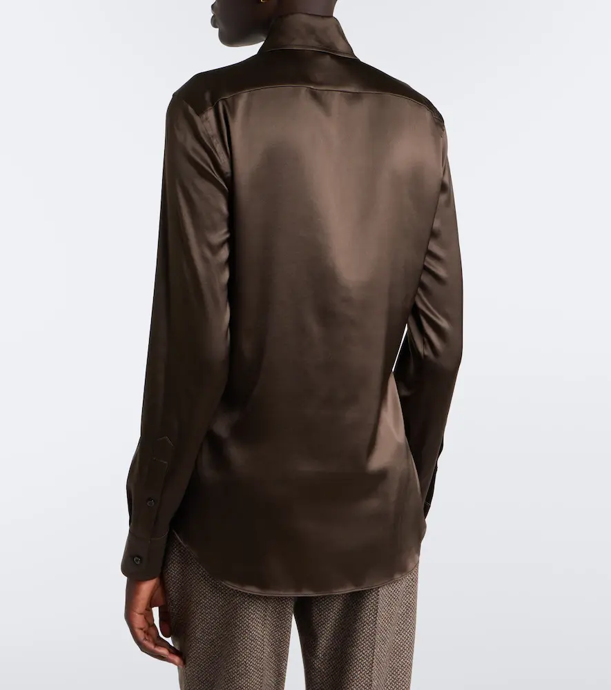 Ralph Lauren Collection Silk-blend satin shirt | Thumbnail 3 Ralph Lauren Collection Silk-blend satin shirt | Thumbnail 3