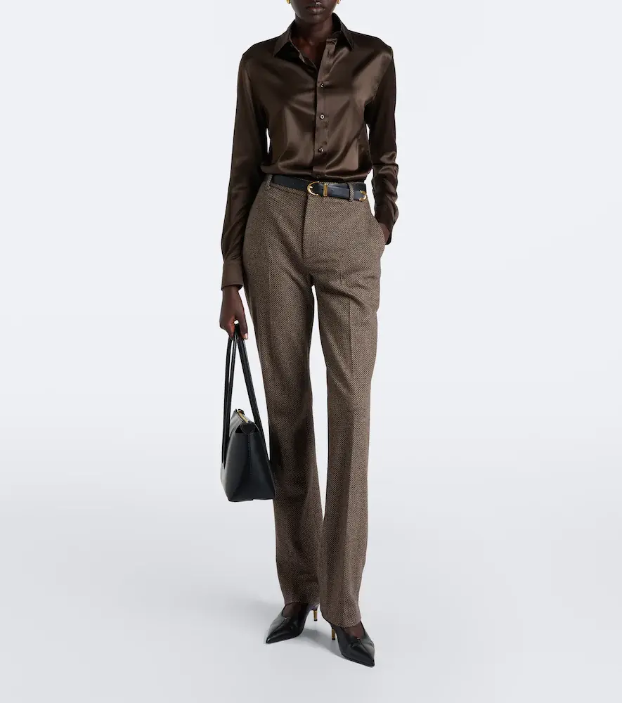 Ralph Lauren Collection Silk-blend satin shirt | Thumbnail 7 Ralph Lauren Collection Silk-blend satin shirt | Thumbnail 7