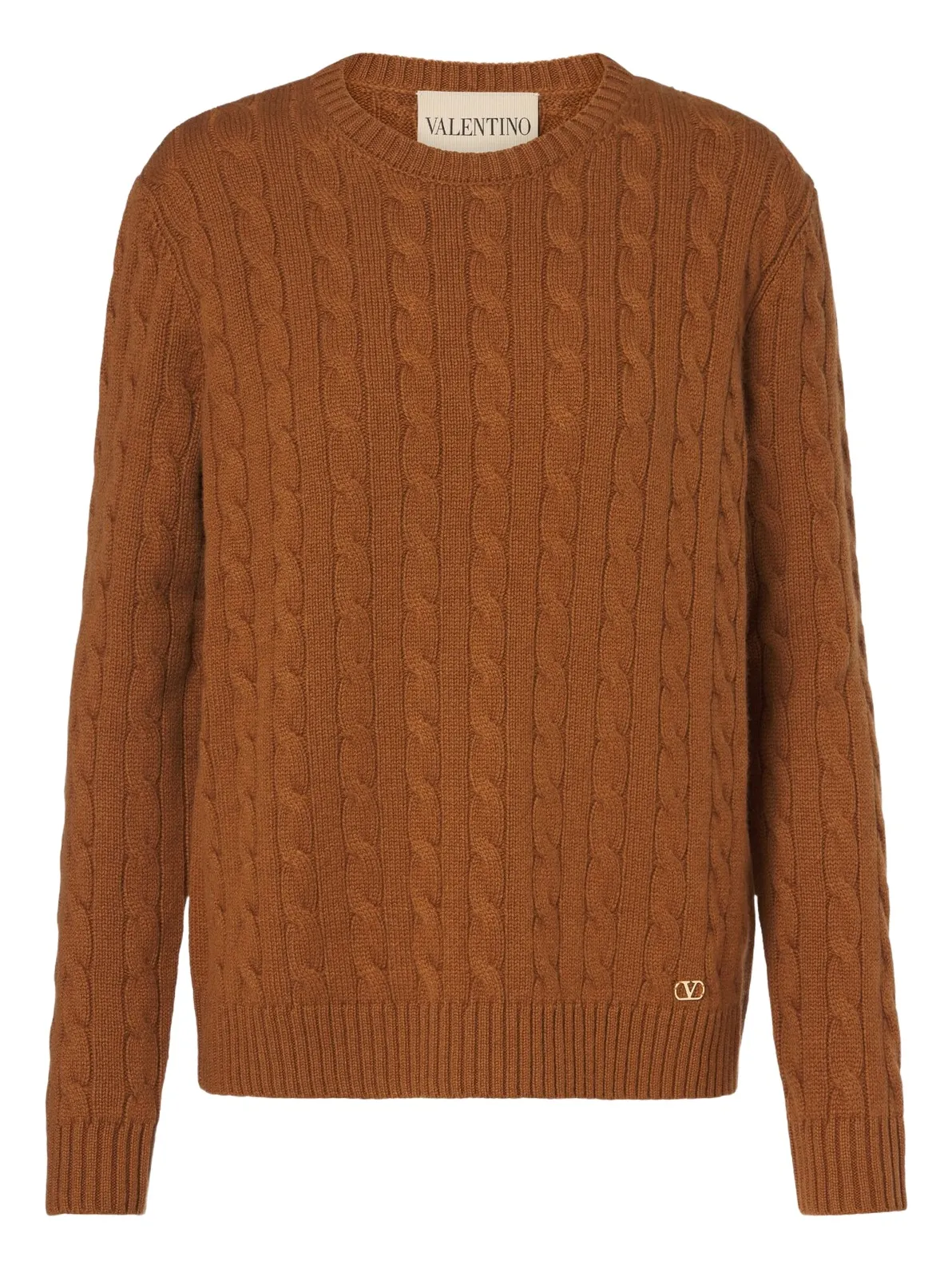 VLogo cable-knit cashmere sweater VLogo cable-knit cashmere sweater