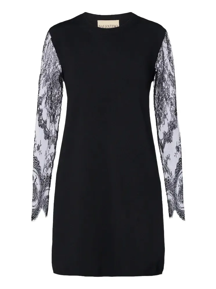 Lace-trimmed minidress Lace-trimmed minidress