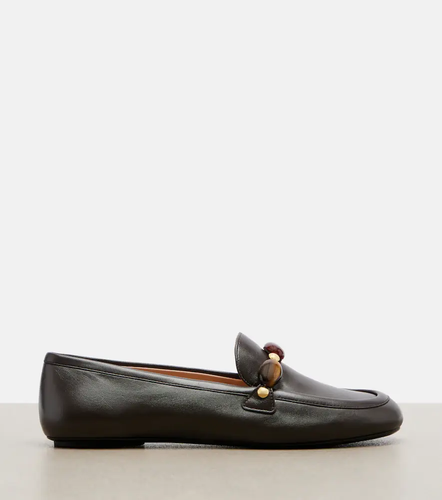 Gianvito Rossi Embellished leather loafers | Thumbnail 2 Gianvito Rossi Embellished leather loafers | Thumbnail 2